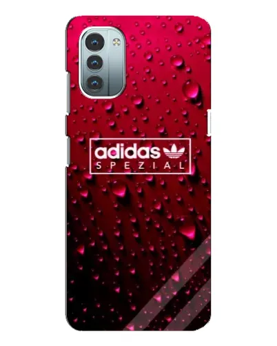 Чехол для Nokia G21 с картинкой «Adidas Gold Marble»