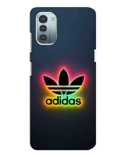 Чехол для Nokia G21 с картинкой «Неоновый Adidas»