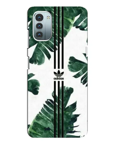 Чехол для Nokia G21 с картинкой «Пальмовые листья адидас»