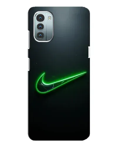 Чехол для Nokia G21 с картинкой «Неоновый контур Nike» Чехол для Nokia G21 с картинкой «Неоновый контур Nike»