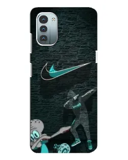 Чехол для Nokia G21 с картинкой «Спортивный арт Nike»