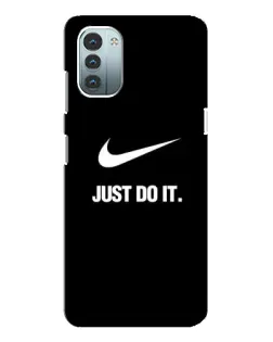 Чехол для Nokia G21 с картинкой «Классический принт Nike»