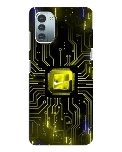 Чехол для Nokia G21 с картинкой «Nike — золотая искра» Чехол для Nokia G21 с картинкой «Nike — золотая искра»