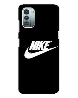 Чехол для Nokia G21 с картинкой «Мазки краски Nike»