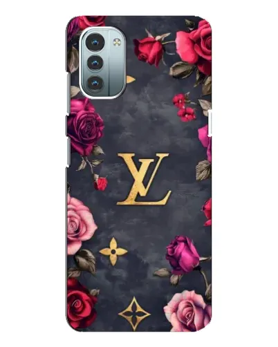 Чехол для Nokia G21 с картинкой «Цветочный Louis Vuitton»