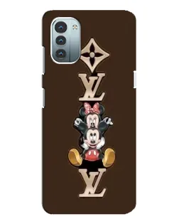 Чехол для Nokia G21 с картинкой «LV и Микки Маус»