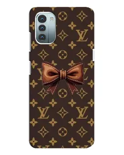 Чехол для Nokia G21 с картинкой «LV с бантом»
