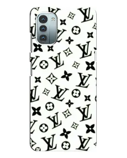 Чехол для Nokia G21 с картинкой «Монохромный хаос LV»