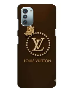 Чехол для Nokia G21 с картинкой «LV — золотая печать»
