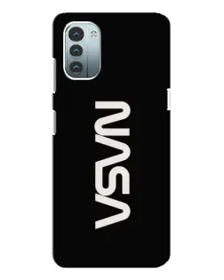 Чохол для Nokia G21 з картинкою «NASA — вертикальний логотип»