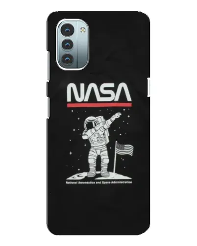 Чохол для Nokia G21 з картинкою «NASA — крокуємо по Місяцю» Чохол для Nokia G21 з картинкою «NASA — крокуємо по Місяцю»