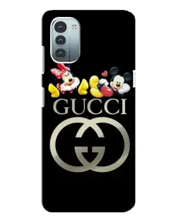 Чехол для Nokia G21 с картинкой «Gucci — герои Disney»