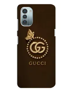Чехол для Nokia G21 с картинкой «Gucci — золотая бабочка»