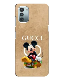 Чехол для Nokia G21 с картинкой «Микки Маус Gucci — крафт»