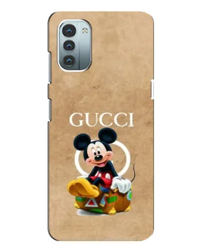Чехол для Nokia G21 с картинкой «Микки Маус Gucci — крафт»