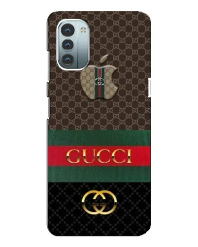Чехол для Nokia G21 с картинкой «Gucci — брендированный десерт»