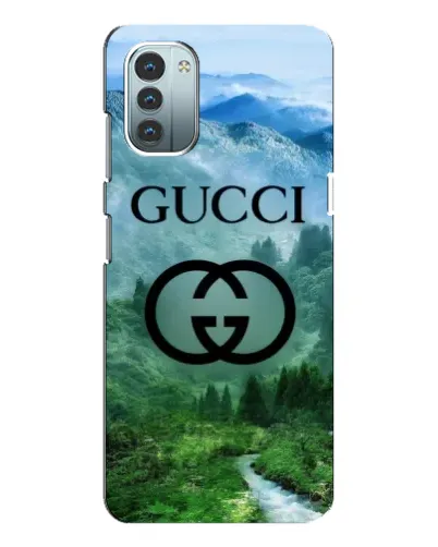 Чехол для Nokia G21 с картинкой «Gucci — горный пейзаж»
