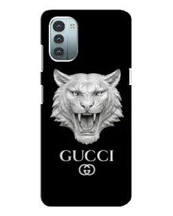 Чохол для Nokia G21 з картинкою «Gucci — срібний лев»