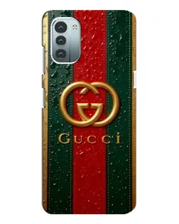 Чохол для Nokia G21 з картинкою «Gucci — фірмова смуга та золото»
