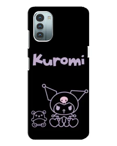 Чохол для Nokia G21 з картинкою «Kuromi — чорний мінімалізм»
