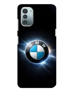 Чохол для Nokia G21 з картинкою «BMW — неонове сяйво»