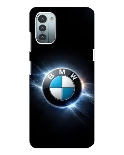 Чехол для Nokia G21 с картинкой «BMW — неоновое сияние»