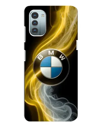 Чехол для Nokia G21 с картинкой «Золотистый дым BMW»