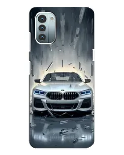 Чехол для Nokia G21 с картинкой «BMW в свете фар»