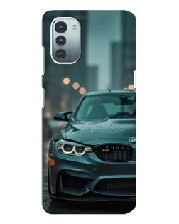 Чехол для Nokia G21 с картинкой «BMW в огнях города»