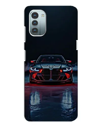 Чехол для Nokia G21 с картинкой «BMW на мокрой дороге»