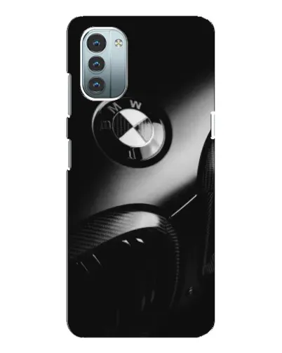 Чехол для Nokia G21 с картинкой «Эмблема BMW — макро»