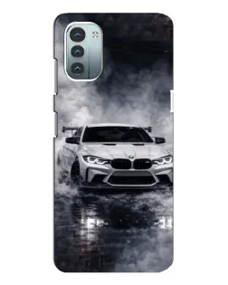 Чехол для Nokia G21 с картинкой «BMW сквозь туман»