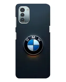 Чехол для Nokia G21 с картинкой «Логотип BMW — минимализм»