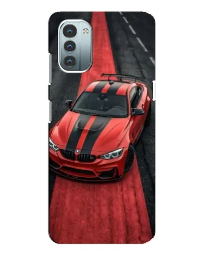 Чехол для Nokia G21 с картинкой «BMW на красной дорожке»