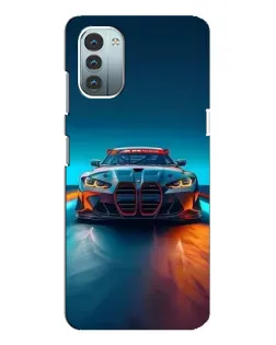 Чохол для Nokia G21 з картинкою «BMW — вогні неону»