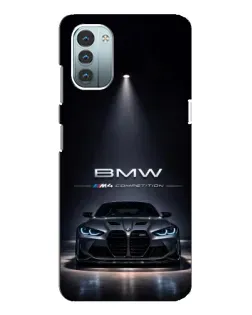 Чохол для Nokia G21 з картинкою «BMW крізь нічне місто»