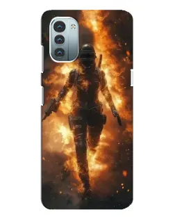 Чехол для Nokia G21 с картинкой «BMW — скорость в дожде» Чехол для Nokia G21 с картинкой «BMW — скорость в дожде»