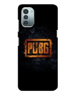 Чехол для Nokia G21 с картинкой «PUBG — золотой логотип»