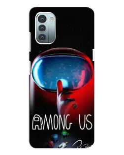Чехол для Nokia G21 с картинкой «Красный импостер — макро» Чехол для Nokia G21 с картинкой «Красный импостер — макро»