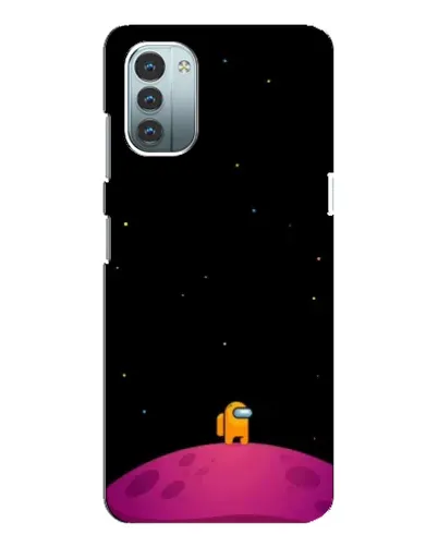 Чехол для Nokia G21 с картинкой «Одинокий герой на планете»