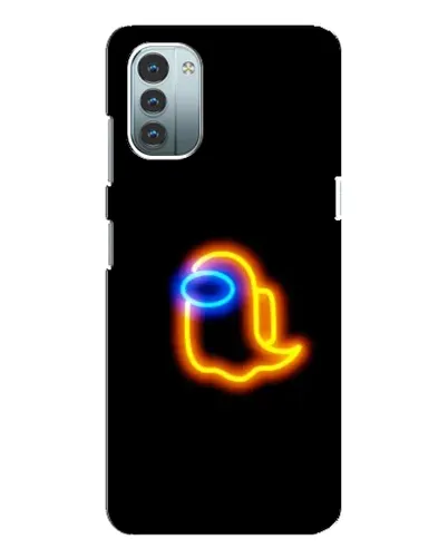 Чехол для Nokia G21 с картинкой «Among Us неоновое сияние»