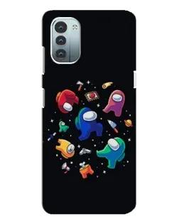 Чехол для Nokia G21 с картинкой «Among Us космос»