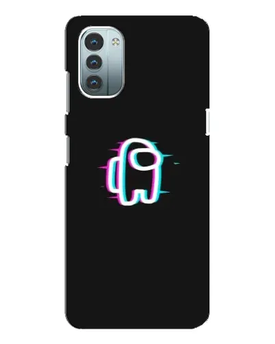 Чехол для Nokia G21 с картинкой «Among Us неон»