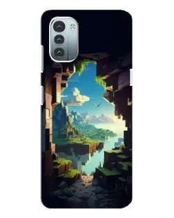 Чехол для Nokia G21 с картинкой «Вид из пещеры»