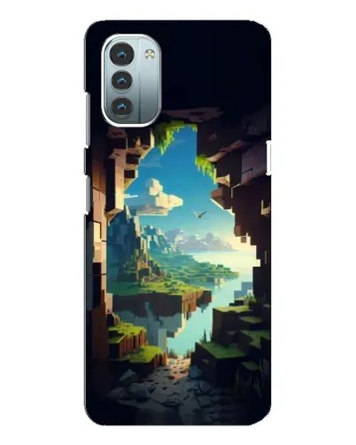 Чехол для Nokia G21 с картинкой «Вид из пещеры»