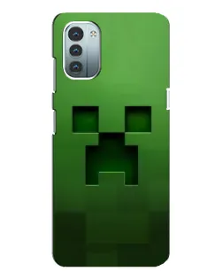 Чехол для Nokia G21 с картинкой «Крипер микро-дизайн»