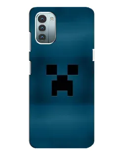 Чехол для Nokia G21 с картинкой «Крипер текстура»