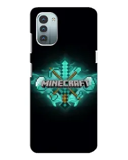 Чехол для Nokia G21 с картинкой «Minecraft Diamond лого»