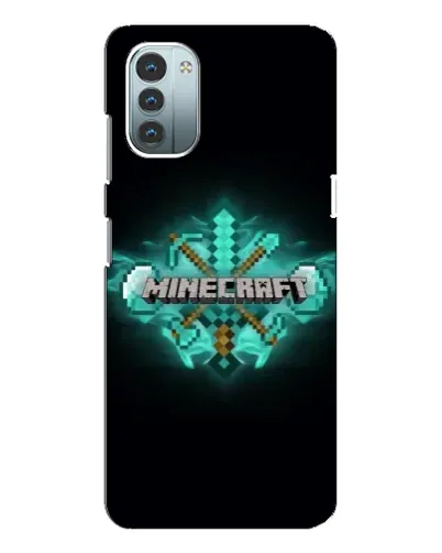 Чехол для Nokia G21 с картинкой «Minecraft Diamond лого»