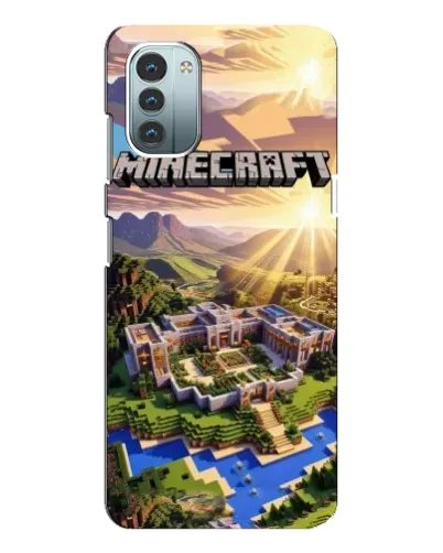 Чехол для Nokia G21 с картинкой «Minecraft панорама»